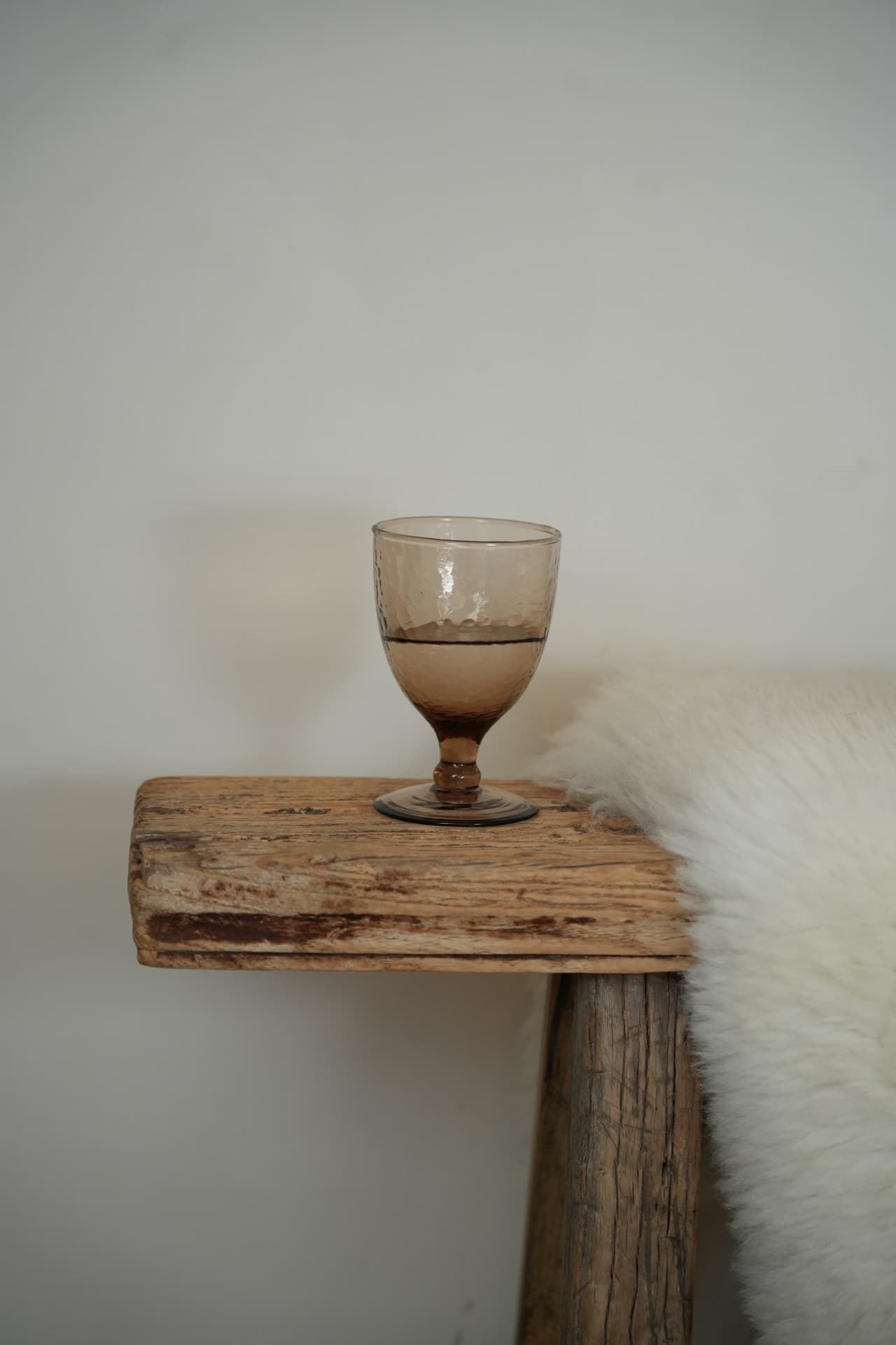 Smoky amber goblet